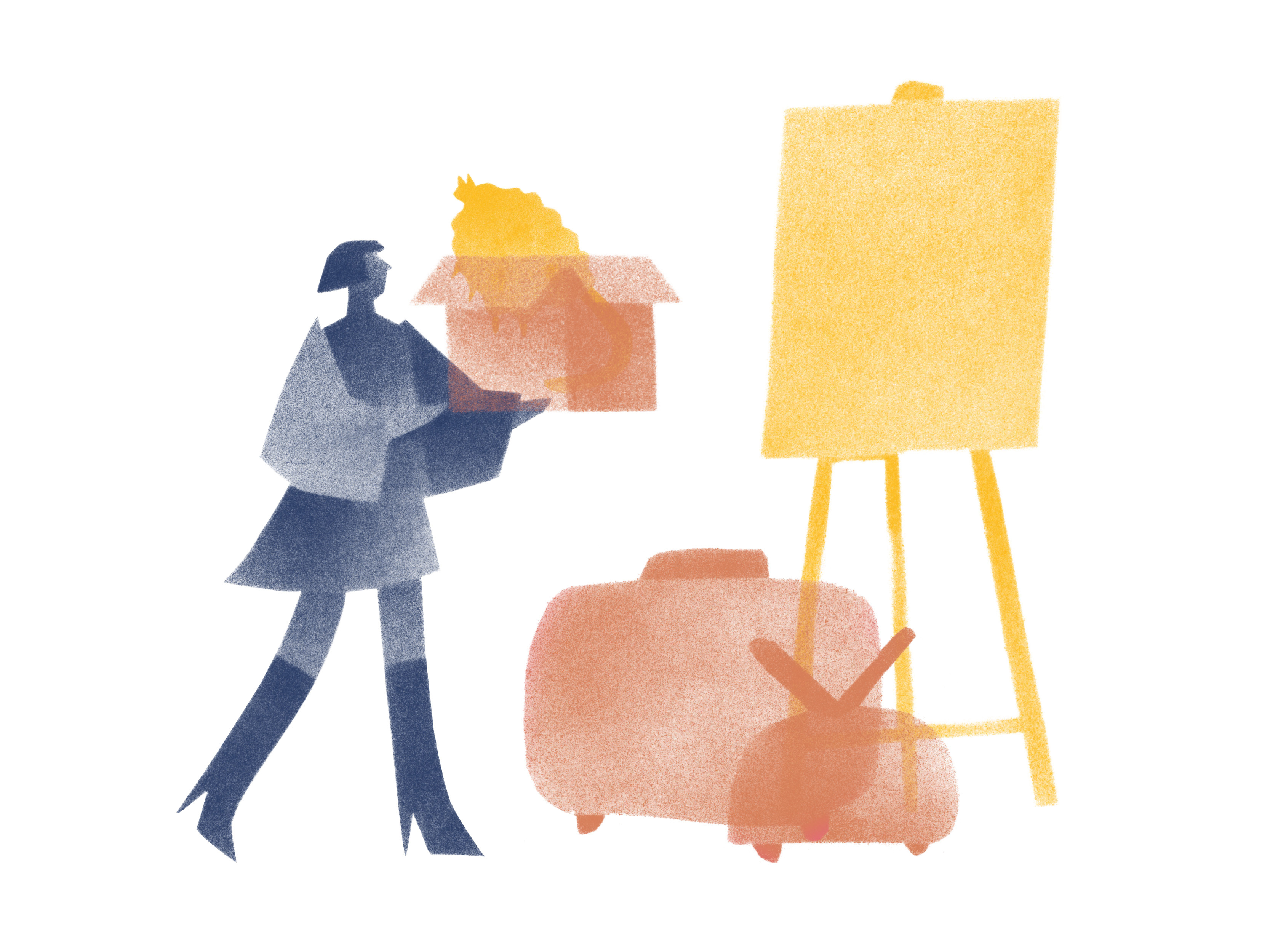 Clique Hotel illustration set art brand illustrations branding cat characters design hotel identity illustration illustration style people suitcase travel woman