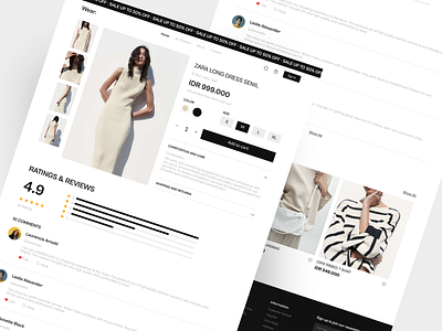 Wear - Fashion Detail Page branding clean clothes design detail detail page ecommerce fashion fashionwebsite landing page luxury minimalist trend ui uiux ux wear web websitedesign