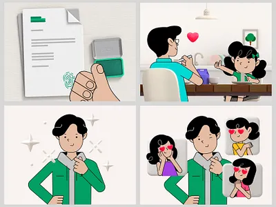 PCOP Style frames 2d 3d animation character design design graphic design illustration mix motion graphics