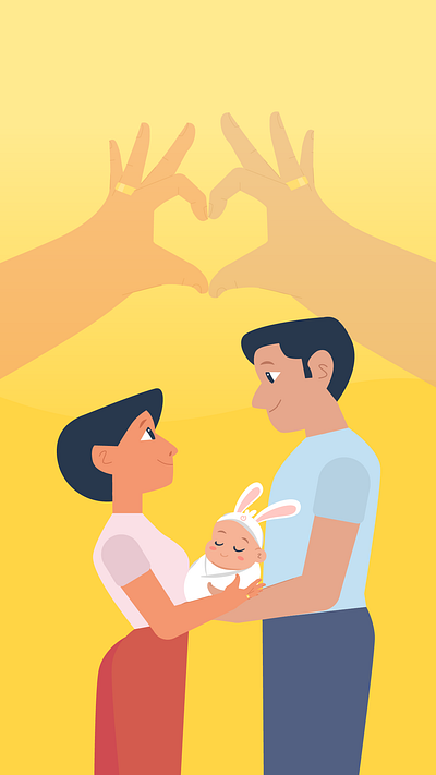 We are having a baby! animation animation design baby branding character characterdesign couple design family father graphic design illustration love mother motion motion animation motion graphics parent parenting pregnant