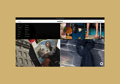 Murmur - E-commerce branding e commerce fashion ui user experience