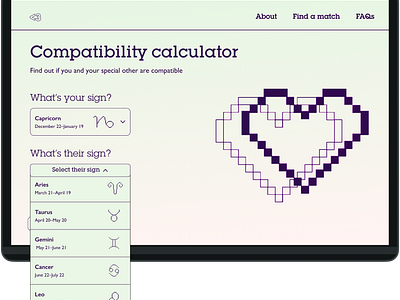 UI Challenge #03 - Love calculator after effects dailyui figma motion graphics ui uiux vector web design