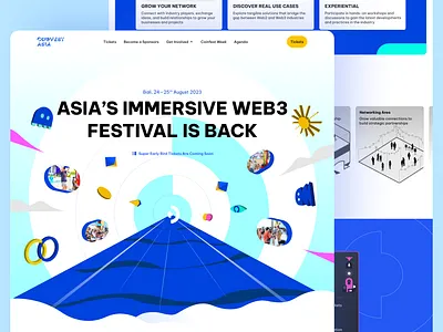 Coinfest Asia 2023 branding conference design event exploration festival landing page ui ui ux ux