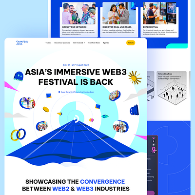 Coinfest Asia 2023 branding conference design event exploration festival landing page ui ui ux ux