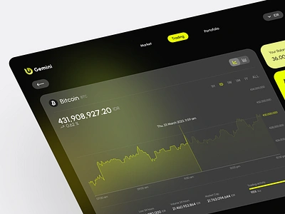 Gemini - Crypto Trading Web crypto design trading ui user experience user interface website