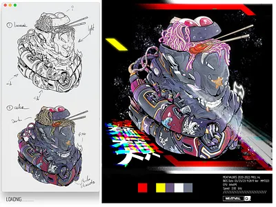 Dan Dan Head | J Project {vol 1.0} art character characterdesign design design art illustration illustration art meatval