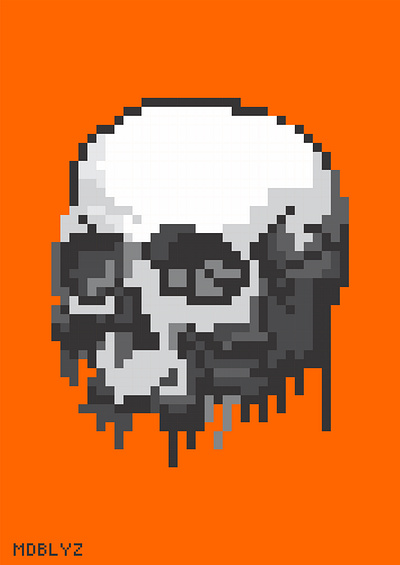 Skullpixel branding graphic design illustration pixelart vector