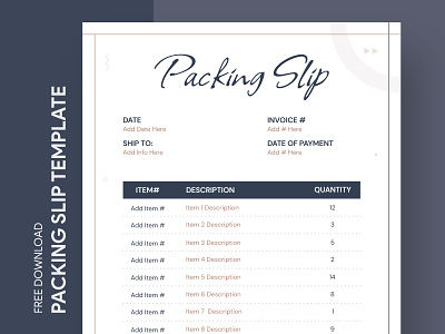 Fillable Packing Slip Free Google Docs Template bill customer delivery doc docket docs document google list manifest packing parcel print printing receipt shipping slip template templates unpacking