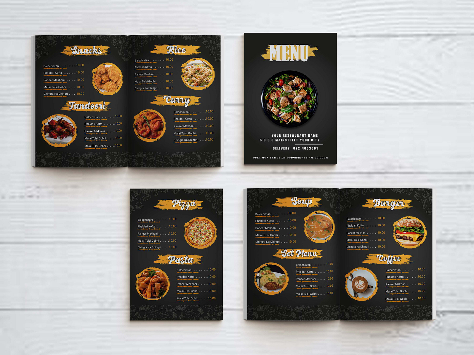 Food Menu Book by 4Fantasists on Dribbble