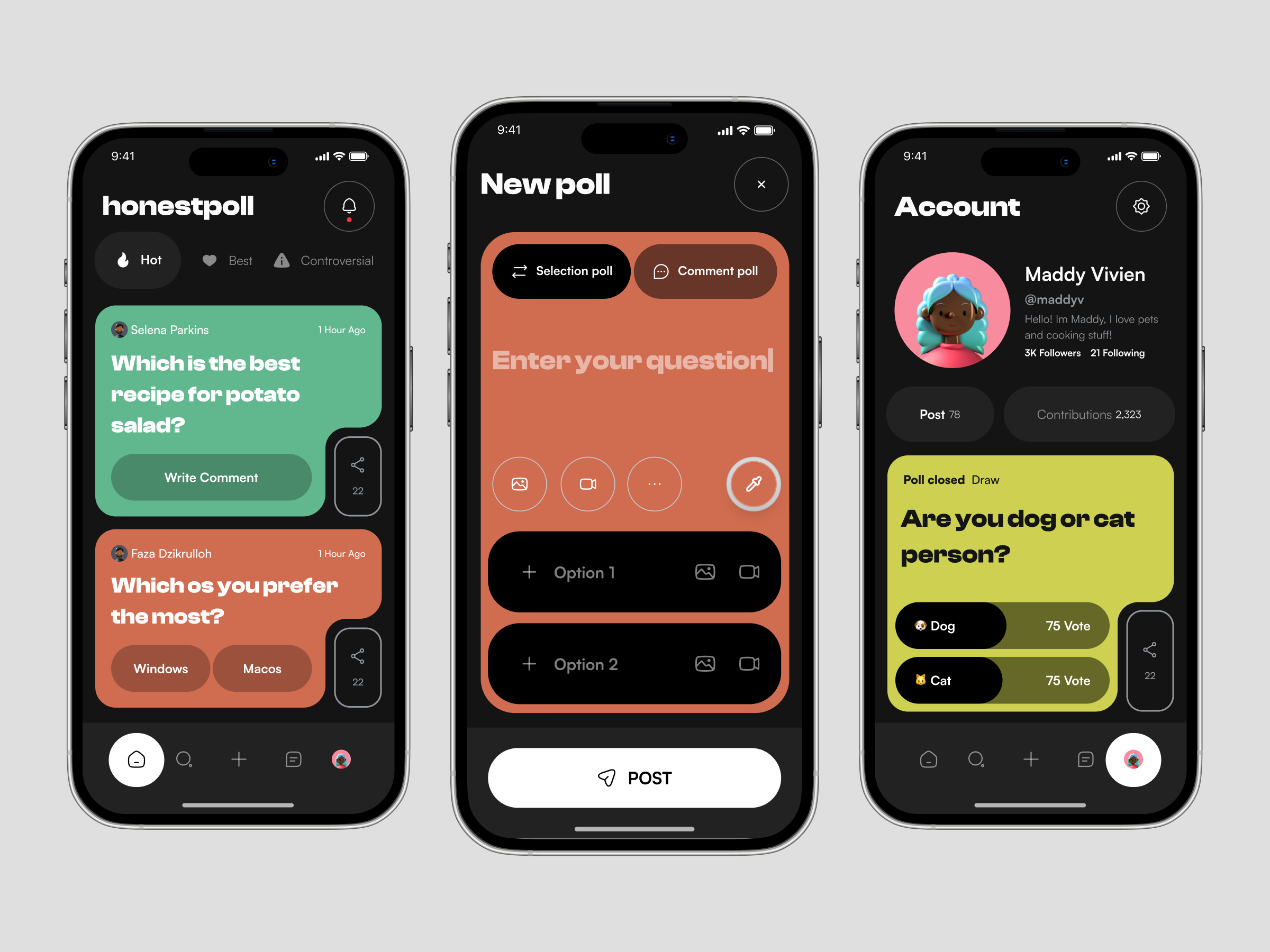 Honestpoll - Polling Mobile App by Zhofran Ardyan for Hatypo Studio on ...