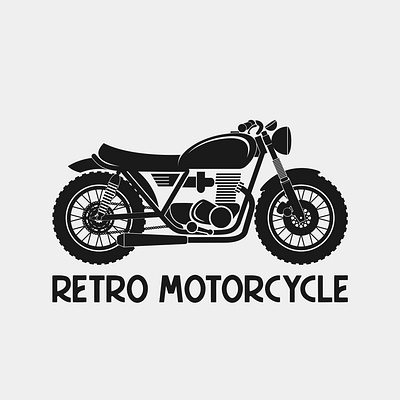 Retro Motorcycle bike branding custom design graphic design illustration logo motorcycle retro vector