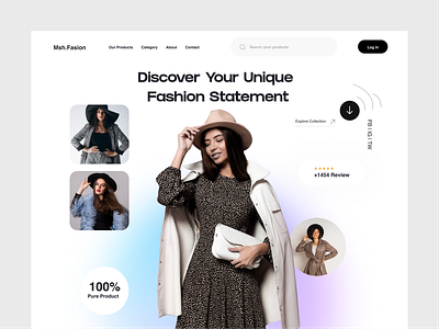 Fashion Landing Page cloth website e commerce website fashion fashion website web web design website website design