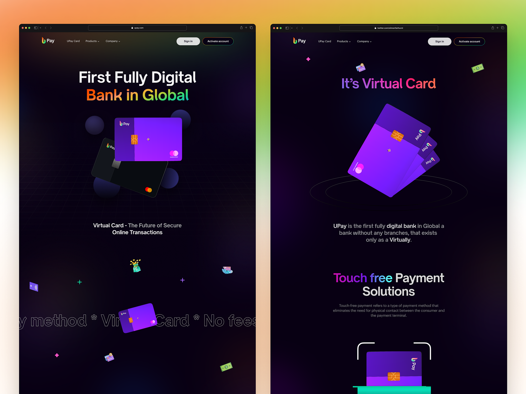 Upay Digital Banking site Design by Musemind UI/UX Agency on Dribbble