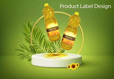 Labeling Design adobe illustrator advertising bottle brand identity branding food graphic design labeling design liquide logo oil oil jar oil packaging packaging products