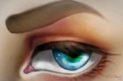 Eyes Sparkle (2) art digital art illustration