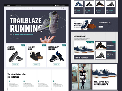 Campas | shoe website e-commerce blue branding design e commerce eccomerce hypebeast landing page marketplace minimal product shoe shoe store shop sneakers store ui ux vans web website