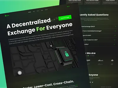 Mimo - Blockchain Network Landing page branding design