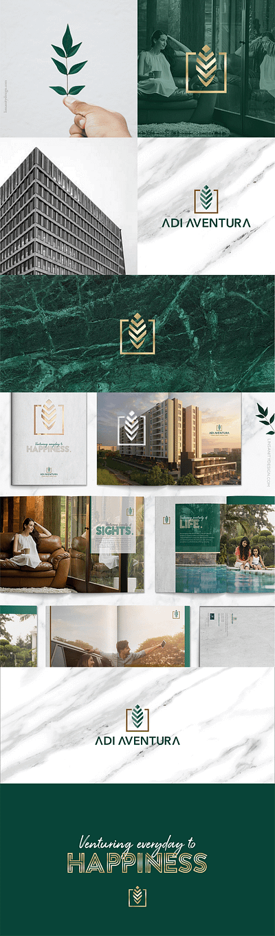 Adi Ventura art direction brand specialist branding brochure design graphic design logo design luxury premium property real estate realty typography