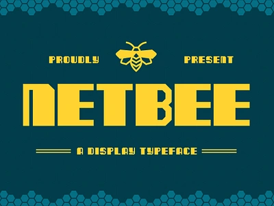 Netbee - Display Typeface apparel branding design display illustration logo modern poster quotes ui versatile