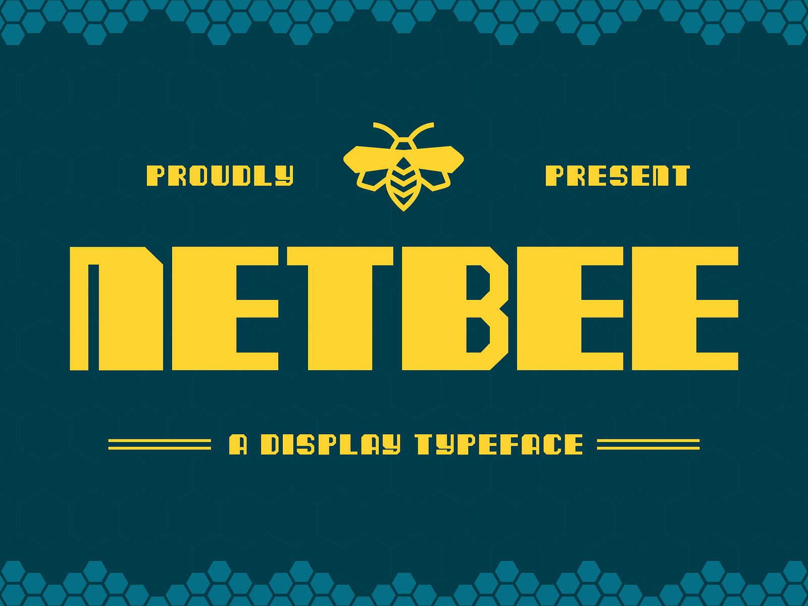 Netbee Display Typeface by TypeFactory Co on Dribbble