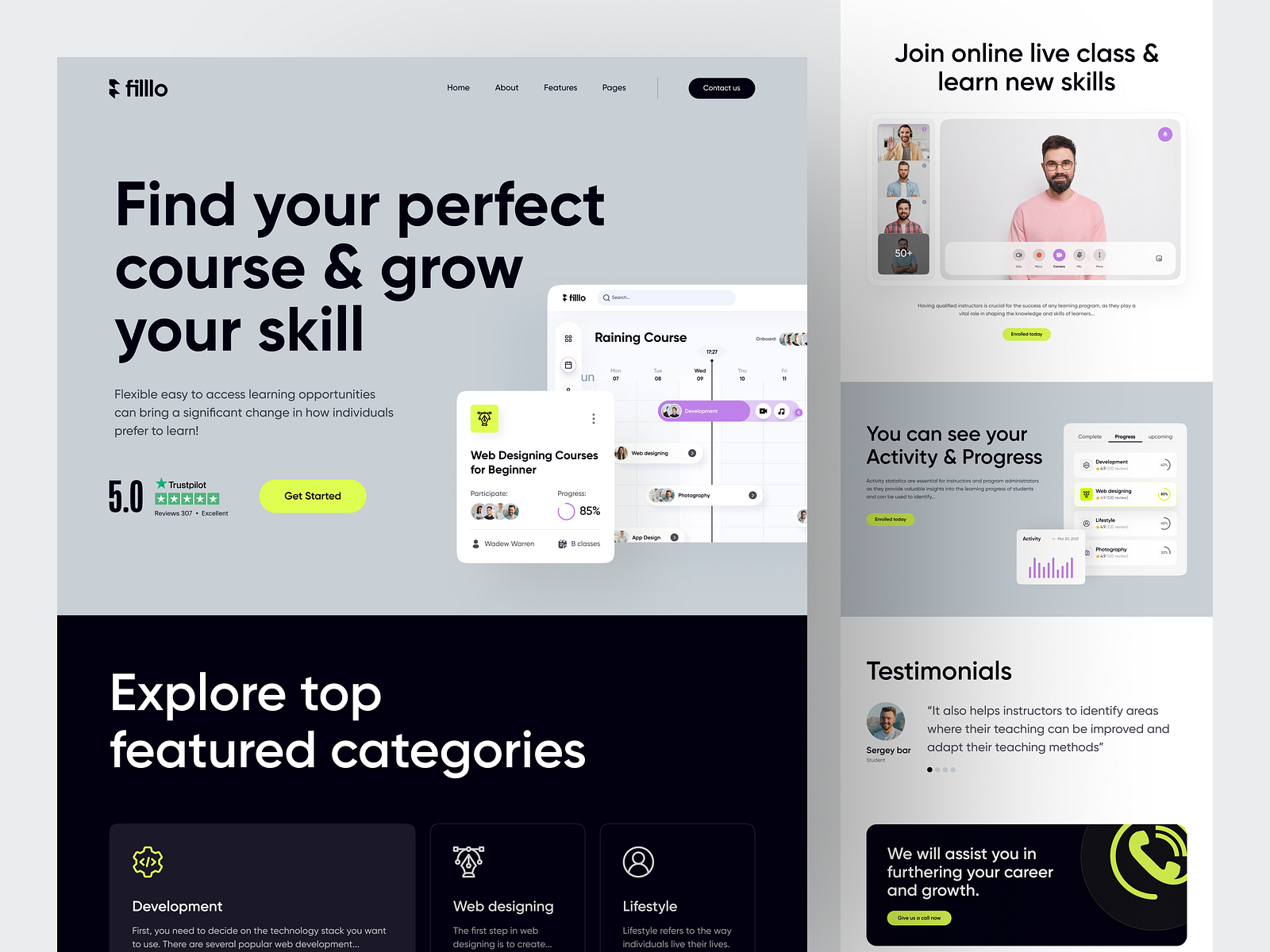 E Learning Saas Website By Filllo Design Agency On Dribbble E Learning Saas Website By Filllo Design Agency On Dribbble