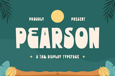 Pearson - A Tall Display Typeface apparel branding design display font illustration logo modern poster quotes tall typeface ui