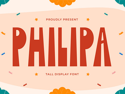 Philipa - Tall Display Font apparel branding design display font illustration logo modern poster quotes tall display ui