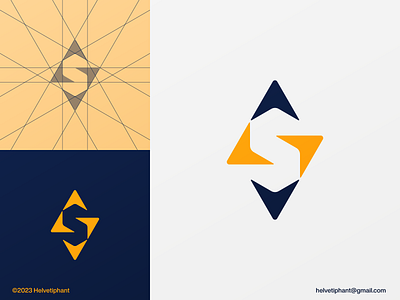 S - letter mark abstract logo arrows logo bold logo concepts brand design branding creative logo designs dynamic logo geometric logo icon letter s logo lettermark logo logo logo design logo design grid logotype minimalist logo modern logo negative space logo pattern logo typography