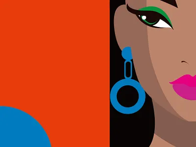 Bauhaus girl portrait design graphic design illustration vector