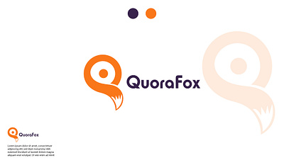 Quora Fox 🦊 Logo Design . 3d animation brand identity branding fox logo graphic design logo logo design motion graphics packaging ui
