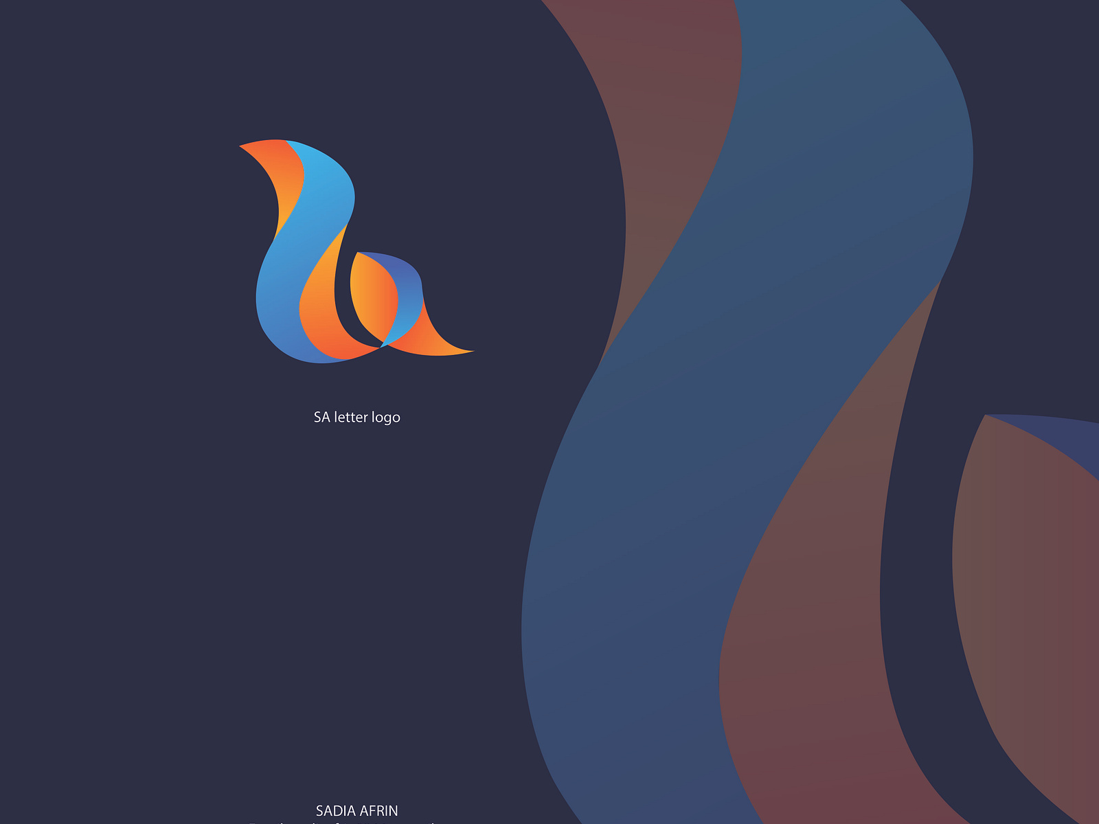 SA Letter Logo By Tiara Armin On Dribbble premium-vector-abstract-logo-design-with-sa-letter