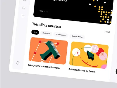 LearnU - Dashboard Design for the E-Learning platform dashboard dashboard design elearning illustration saas platfrom saas product uxui design of the platform web app web app uxui web application web application design