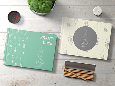 Brand book for home candles book brand brandbook branding candles design graphic design illustration logo logobook typography vector