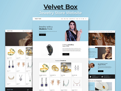 Velvet Box | Jewelry Store Website e commerce website inspiration jewelry jewelry online store jewelry store jewelry website landing page luxury website shopping website squarespace template velvet box webdesign website