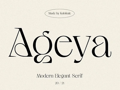 Ageya - Modern Elegant Serif Font branding calligraphy display display font font font awesome font family fonts fonts collection free fonts logo sans serif sans serif font sans serif typeface script serif serif font type typedesign typeface