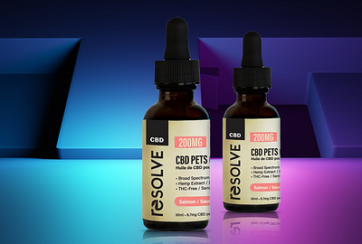 CBD Label Design product packaging box design