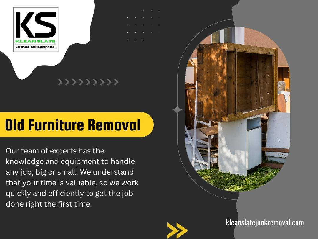 Old Furniture Removal by Klean Slate Junk Removal on Dribbble