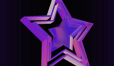 Rise Star 3d 3d design 3d visualization abstract design