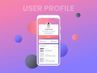 User profile UI Design practice
