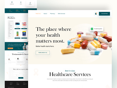 Telemedicine Website health health website healthcare healthcare website landing page medical medical website medical website landing page medicine medicine delivery website online pharmacy pharma pharmacy pharmacy website tablets telemedicine telemedicine website ui design ux design website design