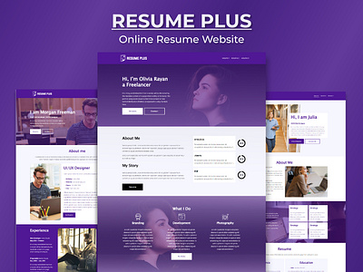 Resume Plus | Online Resume Website ideas inspiration modern resume online online resume website resume resume plus resumedesign squarespace squarespace template squarespace website uiux unique resume webdesign website website for resume