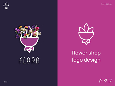 Flora bouquet brand branding flora flower flower shop flowers logo logo design logotype