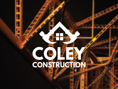 Coley Construction branding building construction design flat illustration illustrator logo minimal photoshop vector