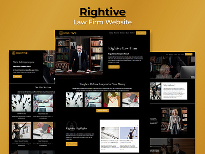 Rightive | Law Firm Website idea inspiration law law firm law firm website lawyer lawyer website rightive squarespace squarespace website template uiux web design website website for law firm