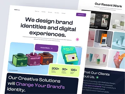 WellClass. - Branding Agency Webpage Design agency landing page agency web branding business clean ui creative agency design agency digital agency digital marketing landing page modern modern design saas ui ui design uiux web webpage webpage design website