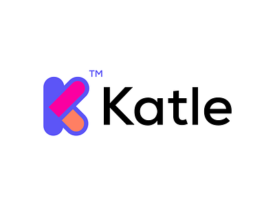 Katle Logo brand branding design graphic design k logo katle logo logo design minimal modern
