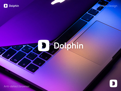 Dolphin antidetect antidetect browser brand branding browser d logo d mark dolphin identity it it logo logo logo design logotype pr