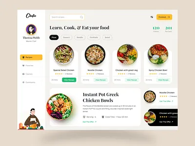 Chef Website Design chef chef website cook design food food racipes food web landing design landing page master chef racipes recipe website ui ux website for chef