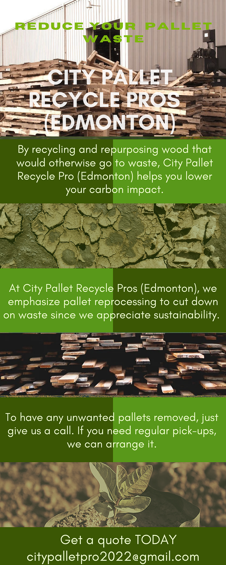 City Pallet Recycle Pros (Edmonton) Reduce pallet waste by CITY