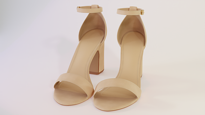 High Heeled Shoe 3d graphic design product shoe
